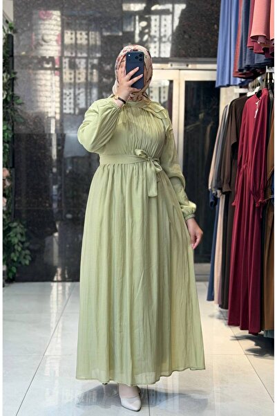 Moda Fatma hayarmosa astarlı elbise