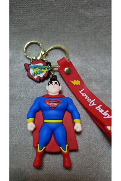 Land of Souvenir Silicone Keychain Superman