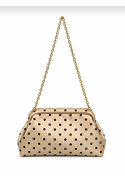 Askora Women's Polka Dot Chain Strap Clutch and Shoulder Bag