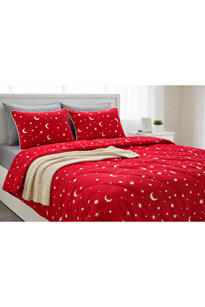 NufJoy Set Premium Pilota Matlasata dubla 200x215 cm + 2 Perne Matlasate 50x70 cm,, umplutura 200 g/mp, tesatura Microfibra Soft-Touch