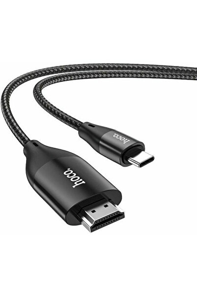hoco. Καλώδιο Hoco HDMI αρσενικό - USB-C αρσενικό 2μ Γκρι Κωδικός: UA16