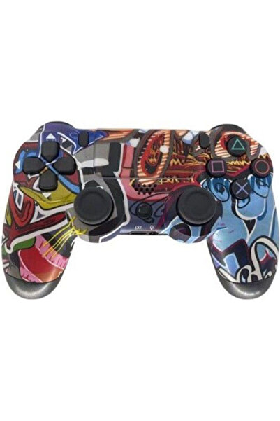 OEM Γκράφιτι Ασύρματο Χειριστήριο για PS4 Πολύχρωμο