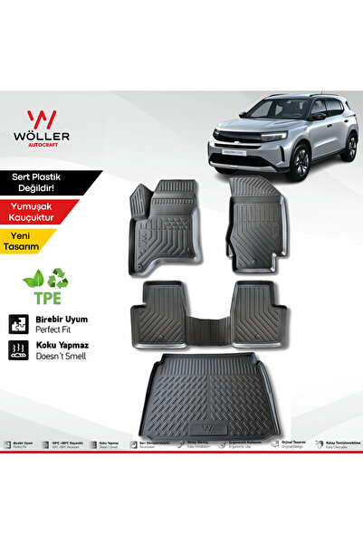 wöller Opel Frontera Paspas Bagaj Havuzu Set Hybrid 2025 Sonrası Uyumlu 3d Ul...