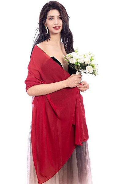 ZARORA Womens Large Chiffon Shawl Wraps Scarf for Evening Dresses Bridal Brid...