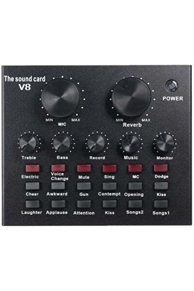 ELTRAZONE V8 Multifunctional Live Sound Card USB Audio Interface Intelligent ...
