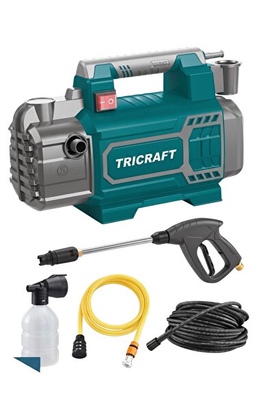1800W 150 Bar Basınçlı Oto Yıkama Makinesi İndüksiyon Motor Köpük Tanklı Araba Yıkama