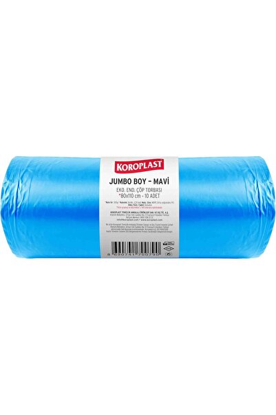 Yıldızan Efe Home & More Heavy Industry Garbage Bag Jumbo Size Blue 10-Pack 8...
