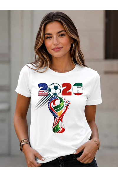 VODEXA Unisex Oversize T-Shirt World Cup Printed 100% Cotton T-Shirt Comforta...