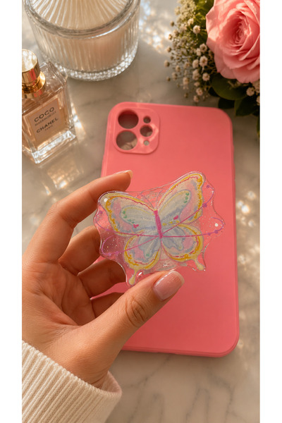 EDELFU Popsocket Simli Desenli Yapışkanlı Telefon Tutacağı Standlı, Rahat tutuş