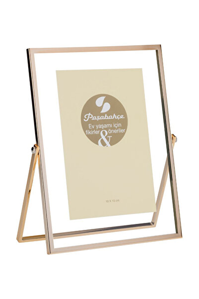 Paşabahçe Stand Frame 10X15 cm Gold, Stylish Photo Frame
