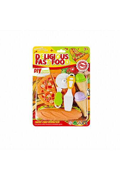 Generic Hamburger and Pizza Toy Set with Suction Cups
