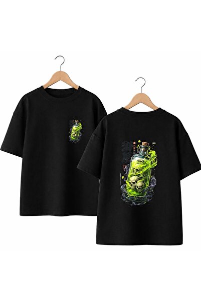 playwear Μπλουζάκι με στάμπα Dry Head Green Bottle στην πλάτη και στο μπροστι...