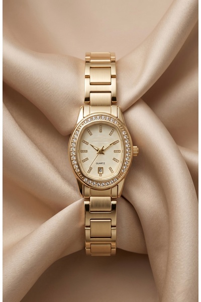 KLISHE Butik Lorette Women's Steel Watch Gold Color Vintage Old Money Classic...