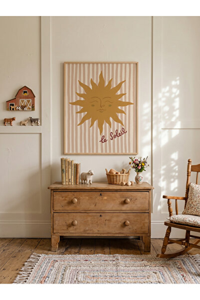 Creatick Design İskandinav Tarzı Masif Ahşap Çerçeveli Çocuk ve Bebek Odası M...