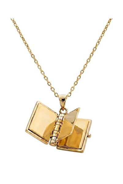Lorivelle Premium Openable 3-Leaf Book Locket Women's Necklace - Meaningful a...