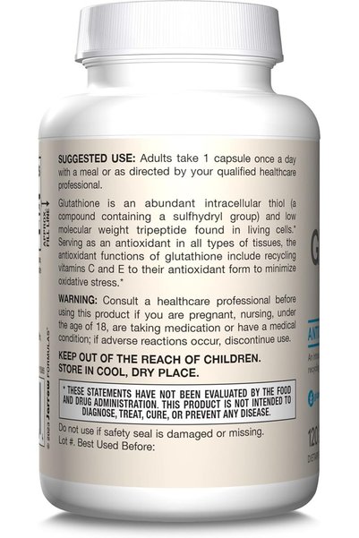 Jarrow Formulas Glutation Redus 500 mg 120 Capsule
