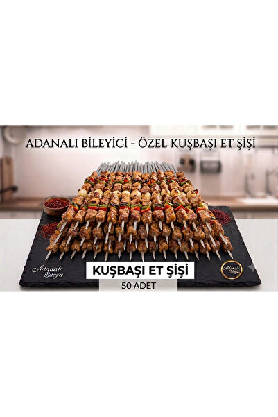 50 Adet Kuşbaşı Et Şişi Mangal Aksesuar et şişi