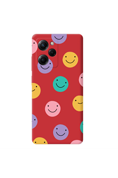 Other Xiaomi Poco X5 Pro Colorful smiles Red Colored Silicone TPU Θήκη