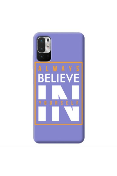 Other Xiaomi Redmi Note 10 Pro 5G Always Belive Purple Colored Silicone TPU Θήκη