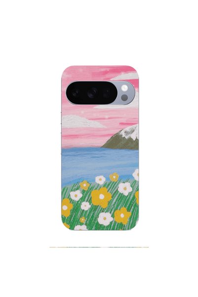 Other Google Pixel 10 Pro Sun and Flowers Transparent Silicone TPU Θήκη
