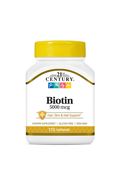 21st Century Biotină 5000mcg, 110 Capsule