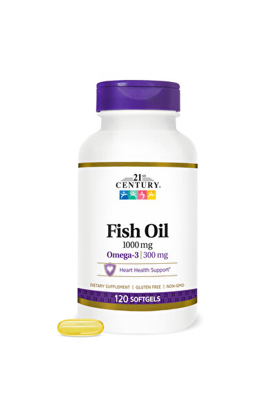 21st Century Ulei de pește 1000 mg Omega-3, 120 capsule moi