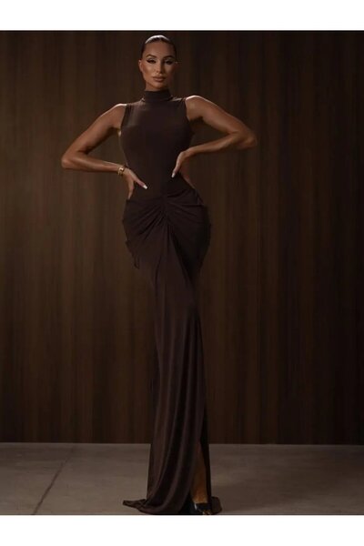 Cool & Sexy Premium Drapeli Maxi Evening Dress