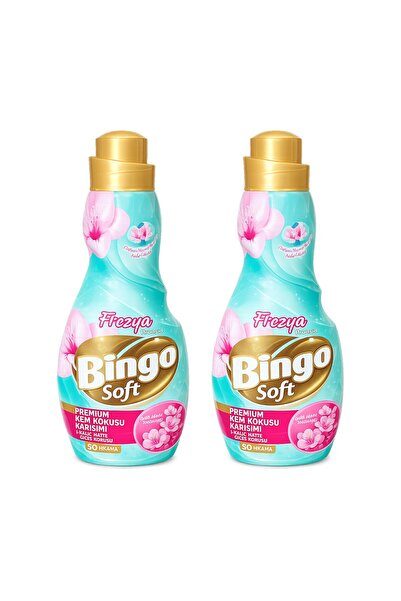 Bingo Soft Konsantre Yumuşatıcı Nem Kokusu Karşıtı 1200 ml Frezya 2 li