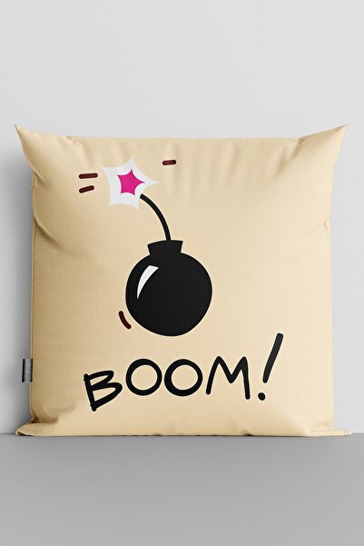 TicaretJet غطاء وسادة مطبوع رقميًا على الوجهين من Popart Boom - 247