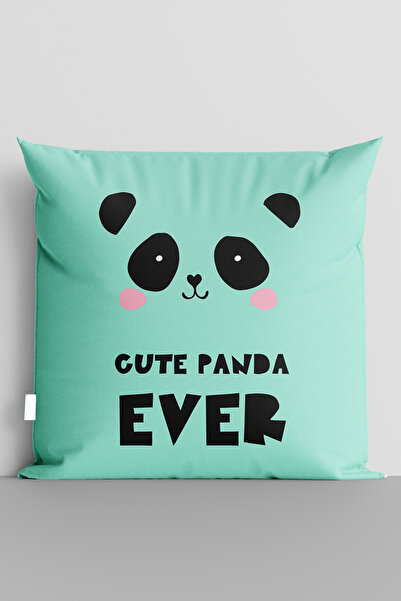TicaretJet غطاء وسادة لغرفة الأطفال مطبوع رقميًا على الوجهين من Cute Panda Gu...