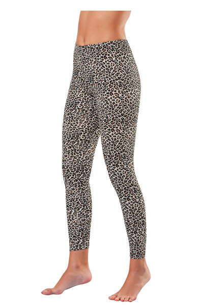 Hmd Leopard Patterned Long Cotton Stretchy Leggings