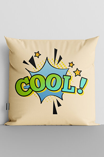 TicaretJet غطاء وسادة مطبوع رقميًا على الوجهين من Popart Cool - 232
