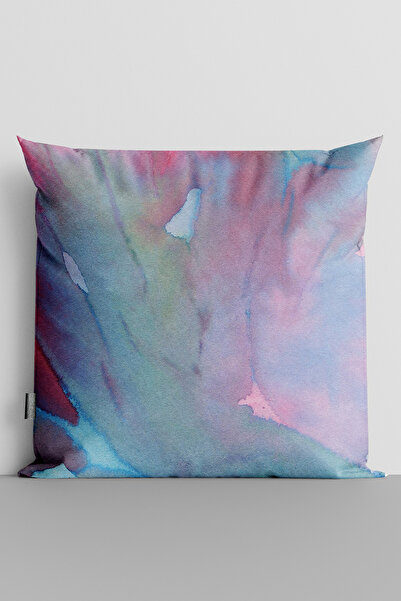 TicaretJet Watercolor Themed Double Sided Digital Printed Throw Pillow Cover ...