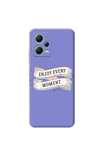 Other Xiaomi Redmi Note 12 Pro 5G Enjoy Every Moment 2 Purple Colored Silicon...