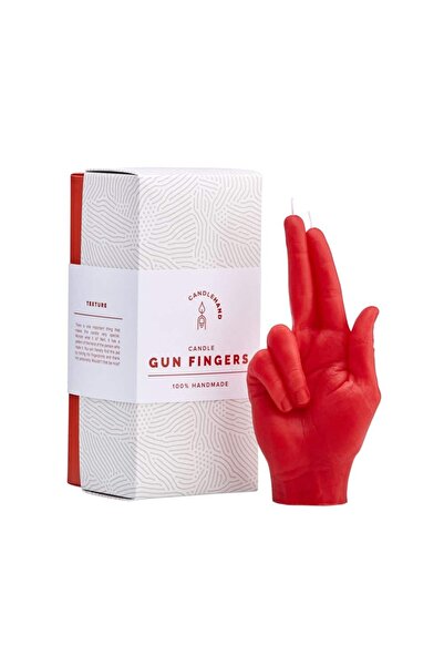 CANDLEHAND Lumânare decorativă Gun Fingers, - roșu