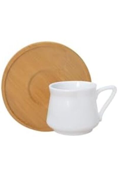 Yıldızan طقم فناجين قهوة من edl shop - مع صحون من الخيزران edl shop 1290799