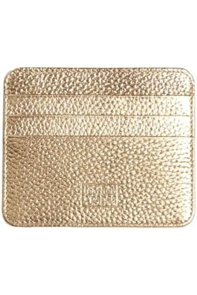 Yıldızan Msa Shop Leather & Paper Lp4045 Business Card Holder, Gold 931845
