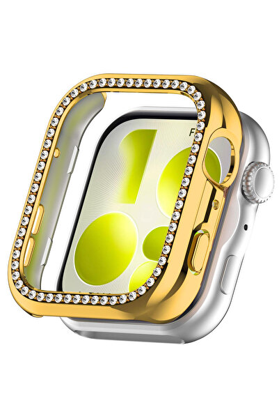 Nezih Case Huawei Watch Fit 5 Uyumlu Diamond Parlak Taşlı Sert PC Kasa Koruyucu