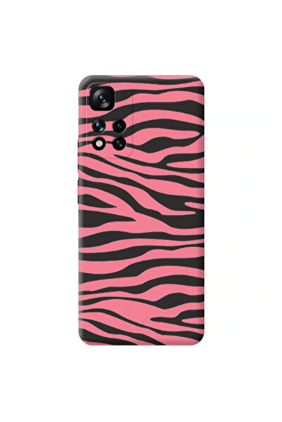 Other Xiaomi Redmi Note 11 Pro 5G Pink Zebra Black Colored Silicone TPU Θήκη