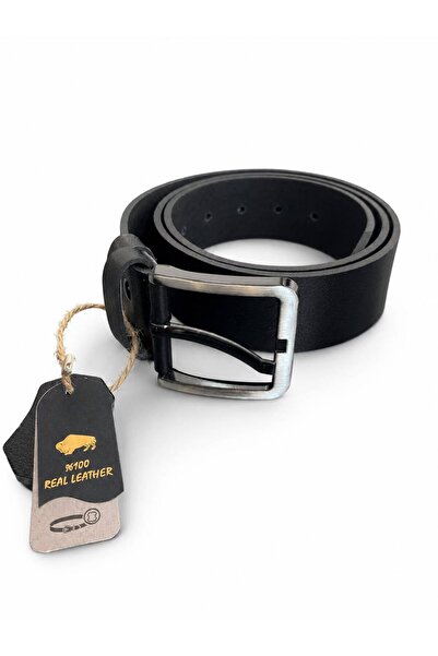 More Black Premium 100% Genuine Leather |   Men's Denim Trouser Belt Leather ...