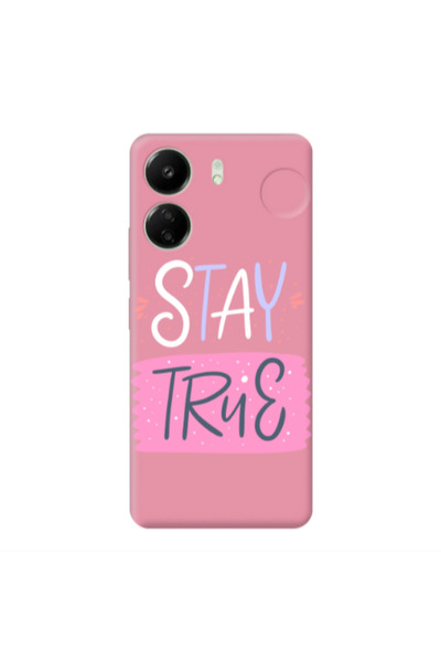 Other Xiaomi Redmi 13C Stay True Pink Colored Silicone TPU Θήκη