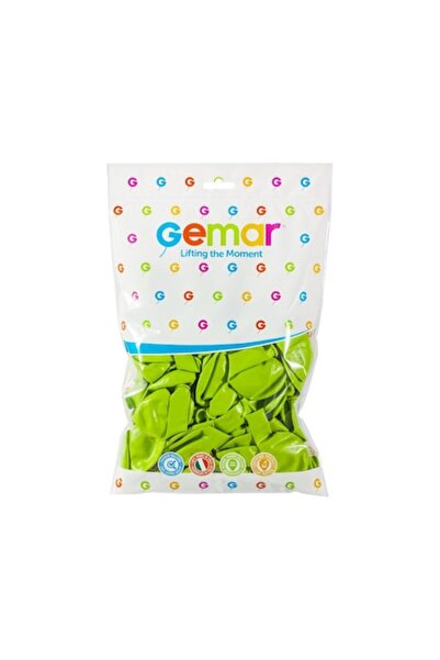 Gemar Balloons Set de 100 baloane verde lime, 26 cm, Gemar