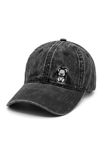 Aware Time Unisex Özle Washed Denim Cap Hat