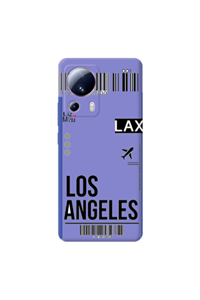 Other Xiaomi Mi 13 Lite Los angeles Purple Colored Silicone TPU Θήκη