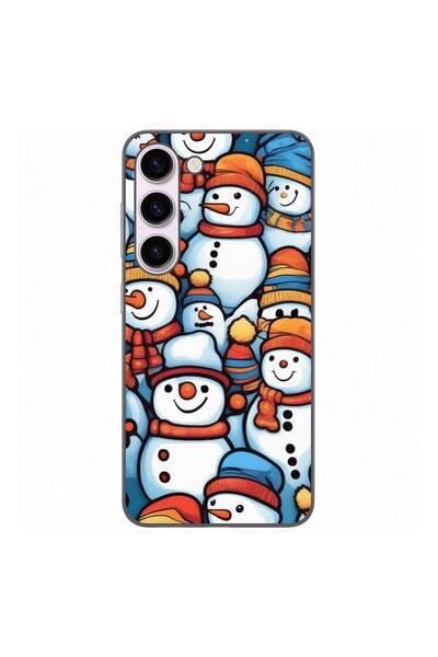 OEM Θήκη συμβατή με Samsung Galaxy S23, από σιλικόνη gel TPU, με σχέδιο χιονά...