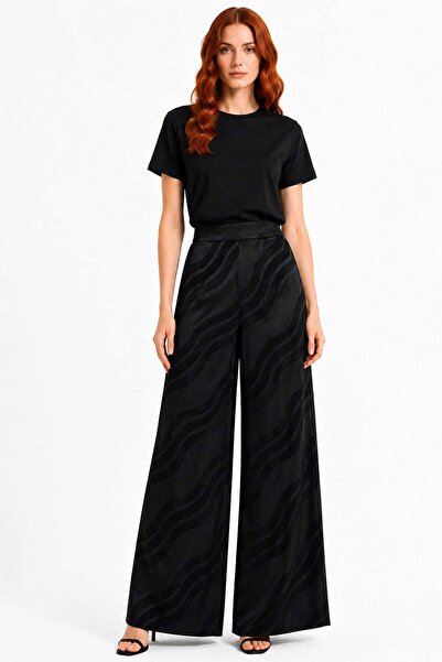 FTZ WOMEN Kadın Jakar Pantolon Siyah 31452