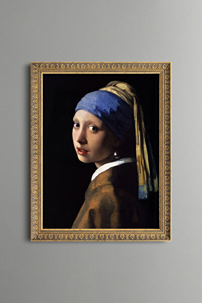 epiqart Girl with Pearl Earring - Vintage Patterned Painting - Fine Model