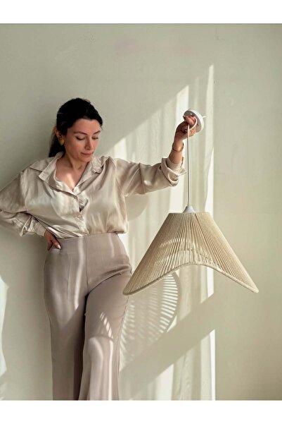 luminart Ev Dekorasyonu Handmade Sarkıt Aydınlatma İskandinav Rustik Tarz Boh...