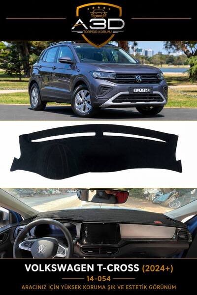 A3D TORPİDO KORUMA Volkswagen T-Cross (2024+) Compatible Dashboard Protection...