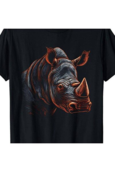 2mcup Artwork - Animal Rhino T-Shirt.jpgSame style for men and women 2025 sum...
